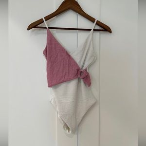 Onia white and pink one piece
